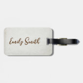 Tropische ananas met zonnebril bagagelabel (Achterkant horizontaal)