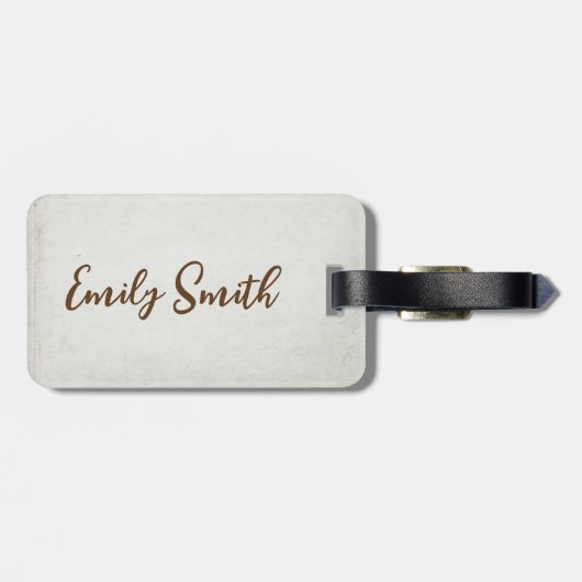 Tropische ananas met zonnebril bagagelabel (Achterkant horizontaal)