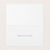 Tropische Ananas Mint Stripes Dank u Kaart (Binnenkant ongevouwen)