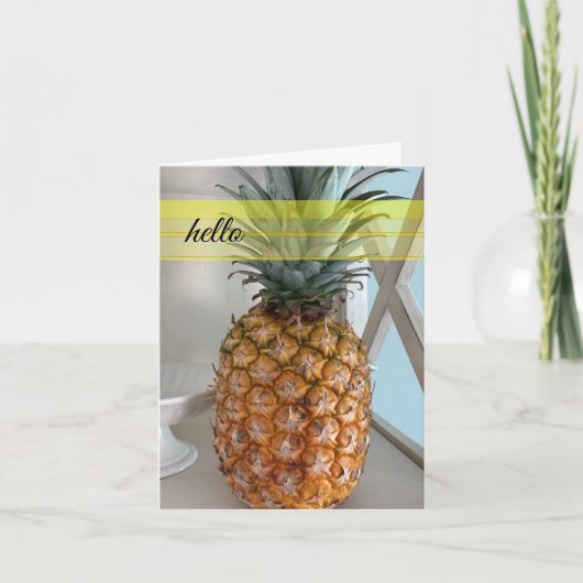 Tropische Ananas Notitiekaart (Voorkant)