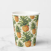 Tropische Ananas Papier Cups Party tafelgerei Papieren Bekers (Achterkant)
