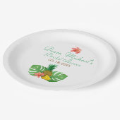 tropische ananas papieren bordje (Gekanteld)