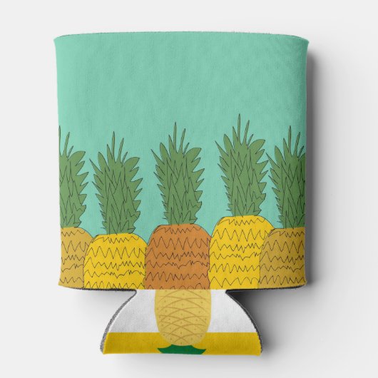 Tropische ananas Party Bier Coozies (Achterkant)