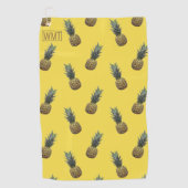 Tropische Ananas Patroon Golf Handdoek (Voorkant)