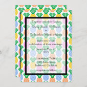 Tropische Ananas Patroon Huwelijksuitnodiging Kaart (Voorkant / Achterkant)