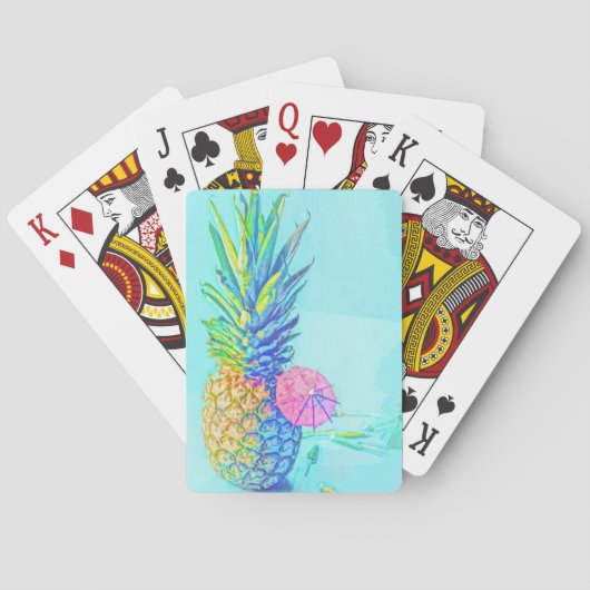 Tropische Ananas Pokerkaarten (Achterkant)