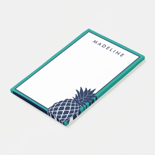 tropische ananas post-it® notes (Schuin)