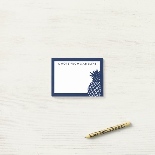 tropische ananas post-it® notes (Op bureau)