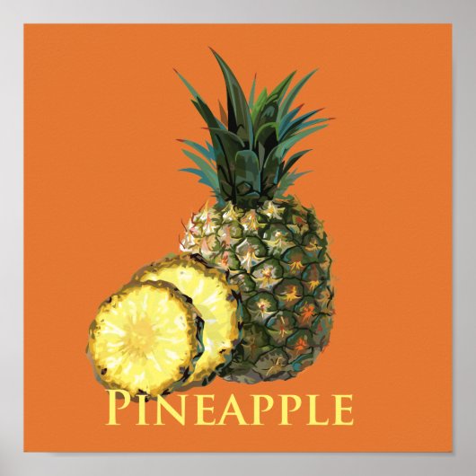 tropische ananas poster (Voorkant)