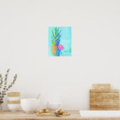 Tropische Ananas Poster (Keuken)