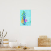 Tropische Ananas Poster (Keuken)