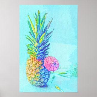 Tropische Ananas Poster