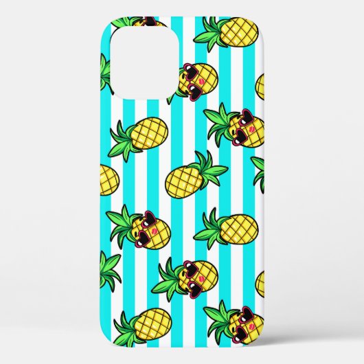 Tropische ananas: Retro zonnebril patroon. Case-Mate iPhone Case (Achterkant)