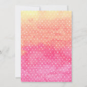 Tropische ananas roze Baby shower Uitnodiging (Achterkant)