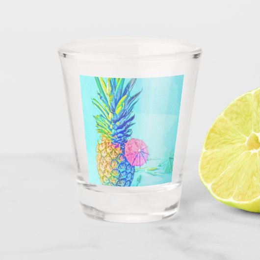 Tropische Ananas Shot Glas (Voorkant)