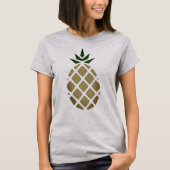 Tropische Ananas Sjabloon T-shirt (Voorkant)