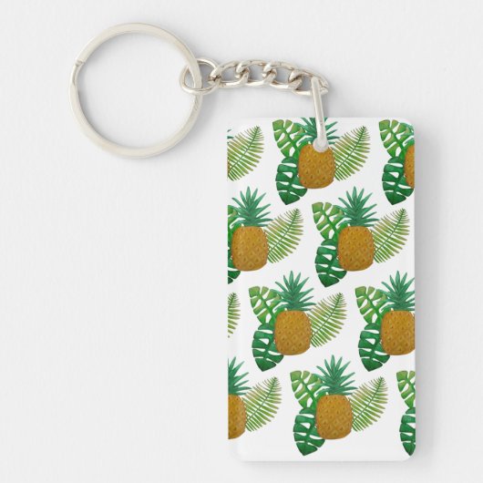 Tropische ananas sleutelhanger (Voorkant)