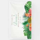 tropische ananas spandoek (Verticaal)