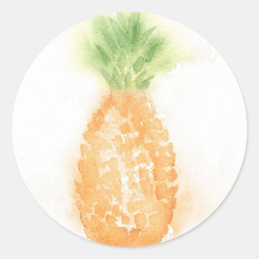 Tropische ananas Sticker (Voorkant)
