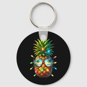 Tropische Ananas Sungl Kerstverlichting Kerstmis I Sleutelhanger