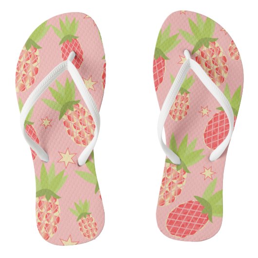 Tropische ananas teenslippers (Voetbed)