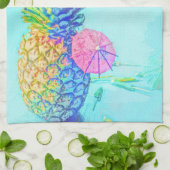 Tropische Ananas Theedoek (Gevouwen)