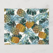 Tropische Ananas Trouwfoto Save the Date (Achterkant)