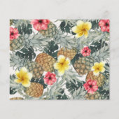 Tropische Ananas Trouwfoto Save the Date (Achterkant)