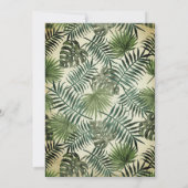 Tropische ananas trouwuitnodiging vintage kaart (Achterkant)