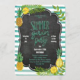 Tropische Ananas | Uitnodiging voor zomer luau-fee