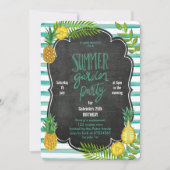 tropische ananas | Uitnodiging zomerLuau-partij (Voorkant)