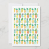 tropische ananas | Uitnodiging zomerLuau-partij (Achterkant)