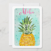 tropische ananas | Uitnodiging zomerLuau-partij (Voorkant)