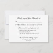 Tropische Ananas Waterverf Bruiloft Menu Keuze (Achterkant)