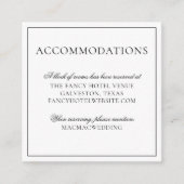 Tropische ananas zomer bruiloft accommodaties informatiekaartje (Voorkant)