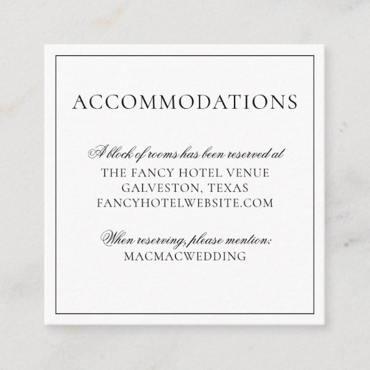 Tropische ananas zomer bruiloft accommodaties informatiekaartje (Voorkant)