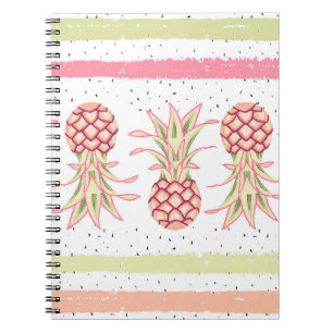 Tropische ananas zomer naadloze print notitieboek