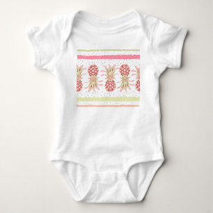 Tropische ananas zomer naadloze print romper