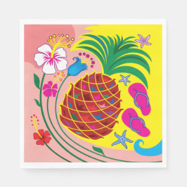Tropische Ananas Zomer Servet