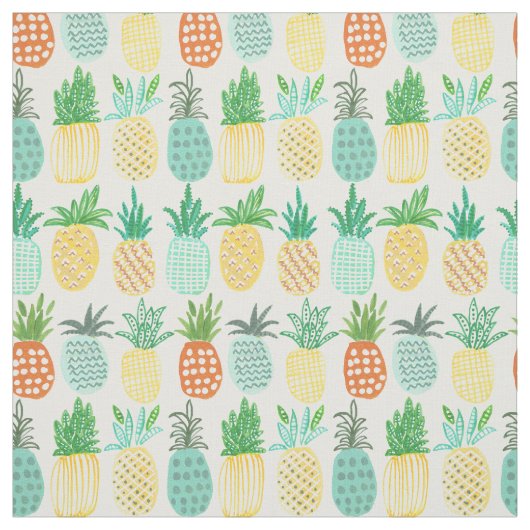 tropische ananas | Zomer | Stof (Swatch)