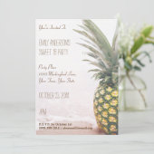 Tropische ananas zomer strand zoet 16 verjaardag kaart (Staand voorkant)