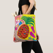 Tropische Ananas Zomer Tote Bag (Dichtbij)