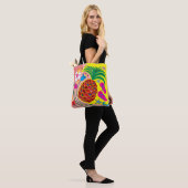Tropische Ananas Zomer Tote Bag (Op model)