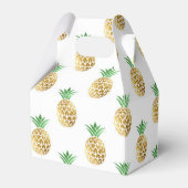 Tropische Ananas Zomer Verjaardagsfeest Bedankdoosjes (Achterkant)