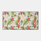 Tropische ananaspalmbladeren bloemenpatroon bureaumat (Voorkant)