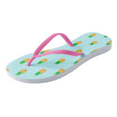 Tropische Ananasprint Strand Teenslippers (Schuin)