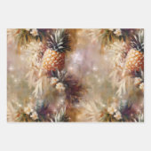 Tropische Ananassen Bruiloft Bruidsshower Inpakpapier Vel (Voorkant)