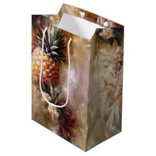 Tropische Ananassen Bruiloft Feest Medium Cadeauzakje