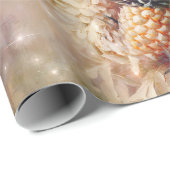 Tropische ananassen schitteren cadeaupapier (Rol Hoek)