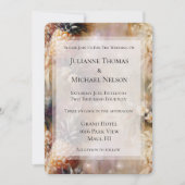 Tropische ananassen schitteren romantische bruilof kaart (Voorkant)